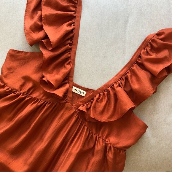 Masscob Acacia Ruffled Silk Dress - Picture 16 of 16